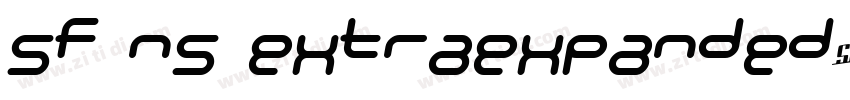 SF NS ExtraExpanded字体转换